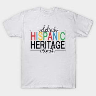 Proud Latina For Women Funny Hispanic Heritage Month Flag T-Shirt